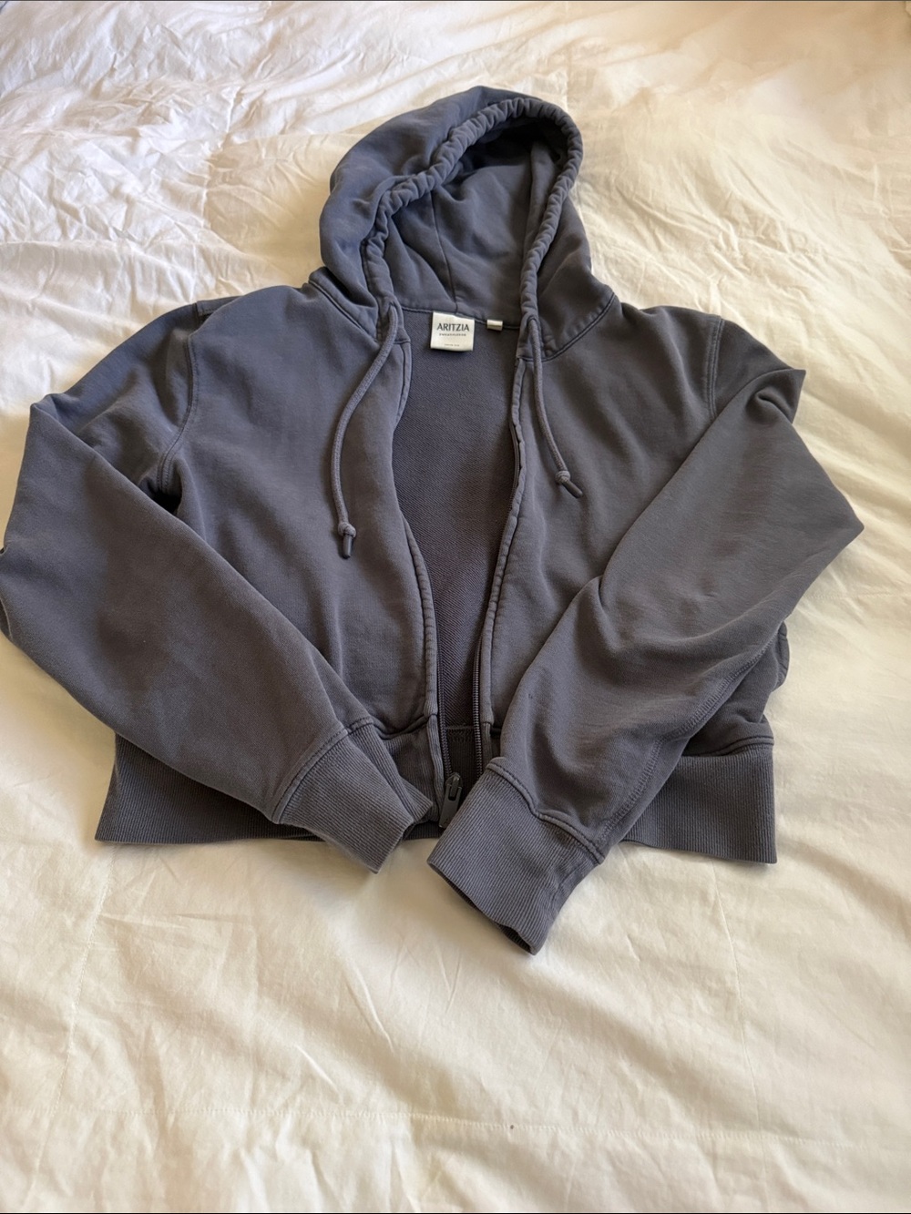 Aritzia Snug Fit Fleece Hoodie XS Women's Hooded Zip Jacket